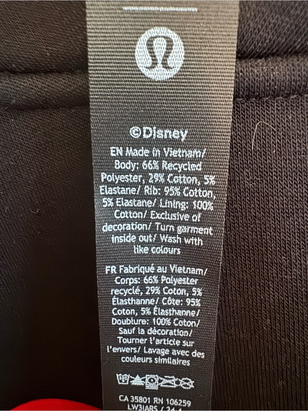 Lululemon x Disney Sold Out Limited Edition Mickey Mouse Oversized Hoodie Black - Picture 14 of 15
